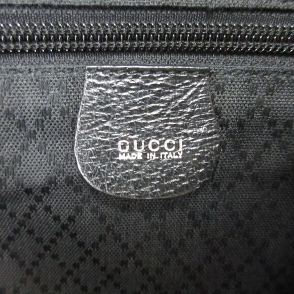 Gucci Nylon Leather Backpack Black main image 13